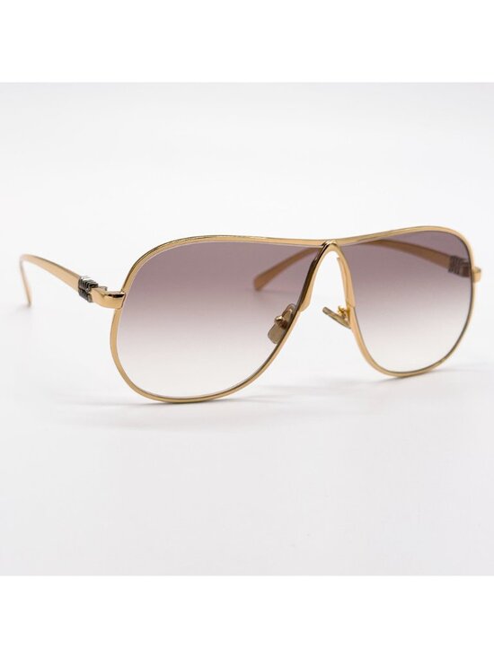 New Miu Miu MU A56S Oversized Gold Brown Sunglasses MUA56S 5AK90L main image 12